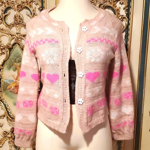 Fobya button down wool-blend cardigan large NWOT - Picture 8 of 10